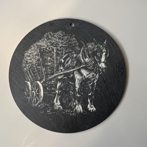 Diameter slate horse - 6",