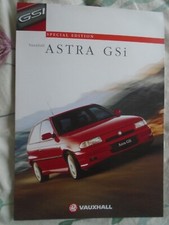 Vauxhall Astra GSi brochure