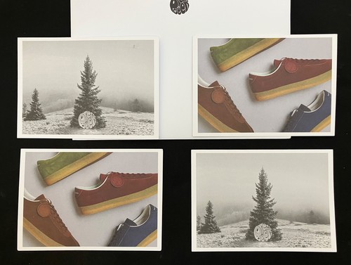 Pretty green postcard and - pretty,