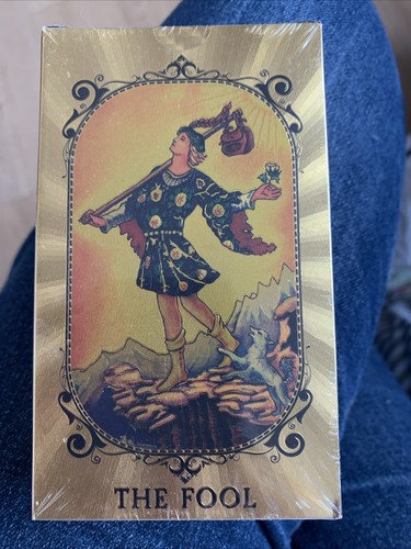 Gold foil tarot cards - foil,