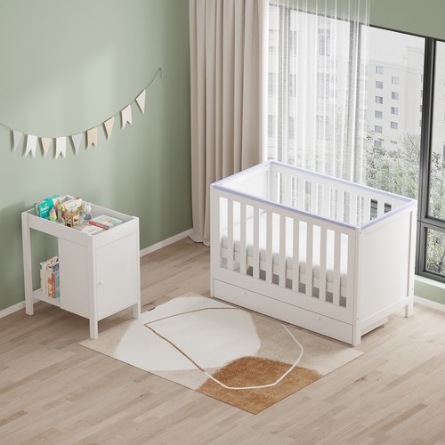 Baby cot bed height - cot, height-adjustable