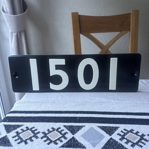 Steam locomotive number plate - steam,