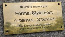 Large Engraved Brass