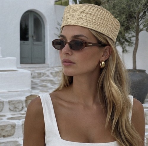 Quiet luxury raffia pillbox - quiet,