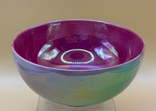 Antique W & R Carlton Ware Pink & Green Lustre Bowl