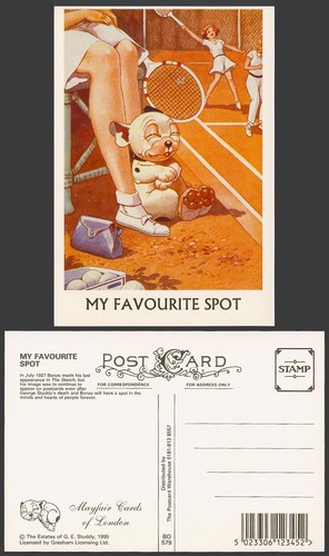 Bonzo dog studdy postcard - g.e.,