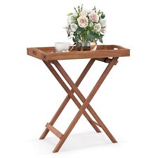 COSTWAY Patio Wooden Side