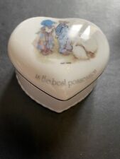 Kitsch Holly Hobbie Love Heart Trinket Pot 1978