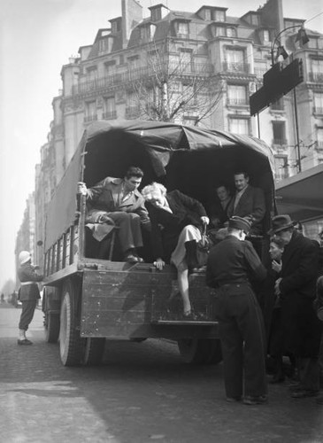 Army truck transporting