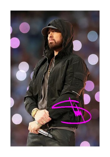 Eminem signed mounted - 3,