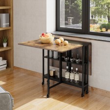 Mobile Drop Leaf Dining Table