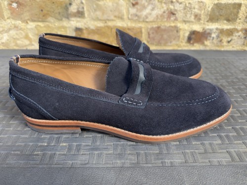 Mens hudson blue suede leather - mens,