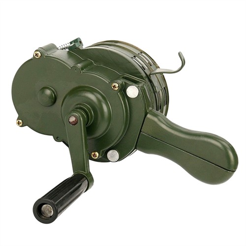 Emergency hand crank - crank, siren