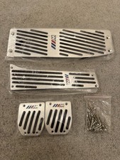 car footrest Brake Pedal Car Styling for BMW E46 E90 E92 E93 E87 Silver