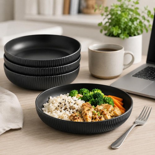 4pcs deep pasta bowls - 4pcs,