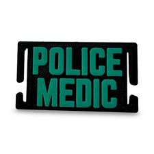 3D printed POLICE MEDIC molle patch (takes 2 molle spaces) perfect for bags/kit