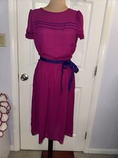 Vintage 80s Fushia Chiffon