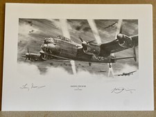 Nicholas Trudgian aviation Art Print Raiding The Ruhr Lancaster  Iveson Signed