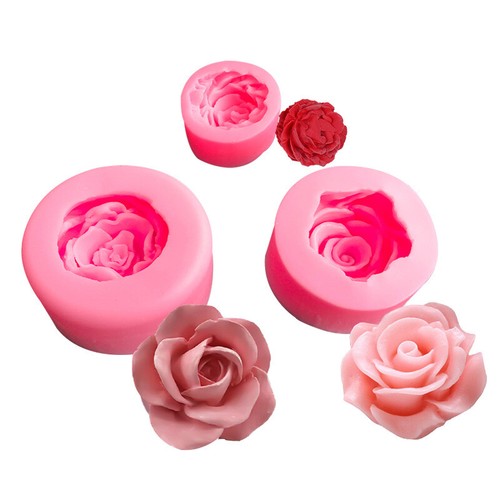 Flower rose silicone - 3d,