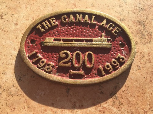 Brass canal plaques - plaques, canalways