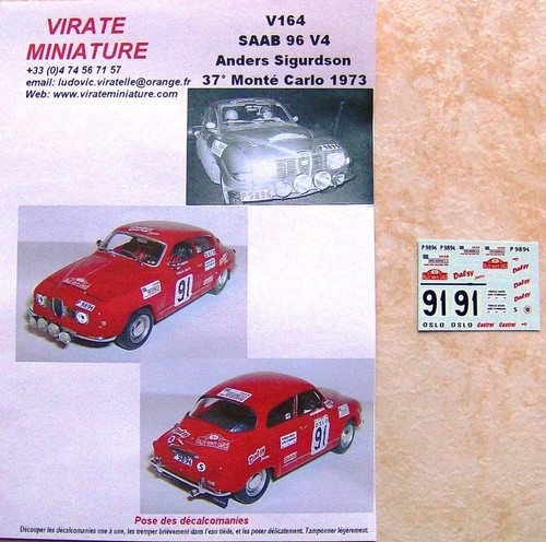 V164 saab rallye - saab, 96