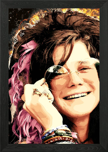 Janis joplin portrait with - janis,