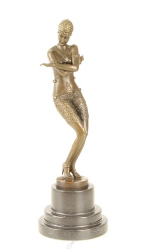 Art deco bronze sculpture - art,