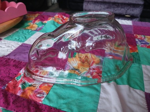 Used vgc 1950s glass rabbit - vgc,