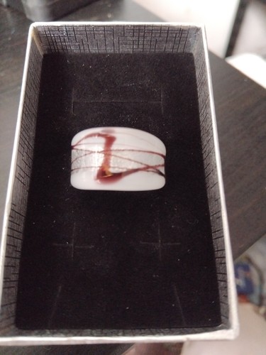 Vintage murano glass flat band - vintage,