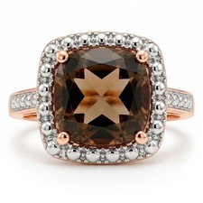 GENUINE 3.42 Cts SMOKY TOPAZ &