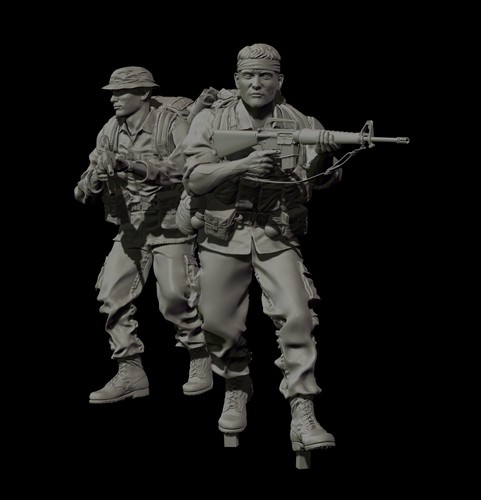 Lrrp vietnam 1968 - 1/35, scale