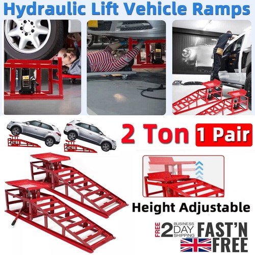Ton hydraulic car ramps 2pcs - ton,