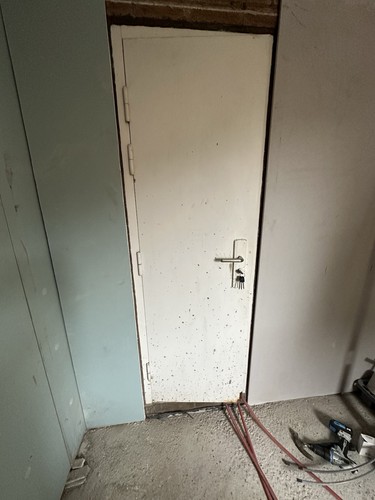 Garage security steel door - garage,