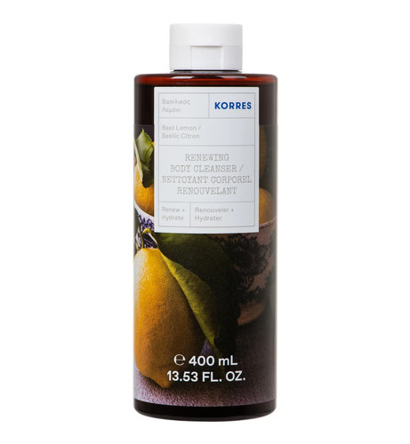 Korres basil lemon shower - basil, gel