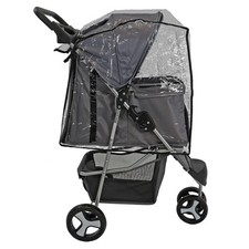 Three Wheel Grey Pet Stroller
