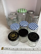 Bundle Of Clean Empty Glass Jam/Chutney Jars With Twist On Lids VGC