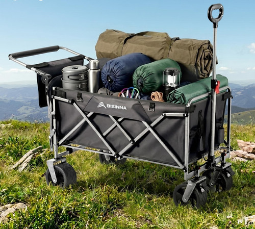 Folding camping wagon cart - folding,