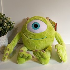Disney Pixar Monsters Inc MIKE WAZOWSKI Plush Toy Disney Pixar 12" With Tags