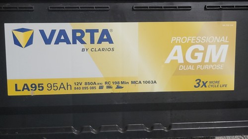 Varta agm 95ah battery - 95ah, la95