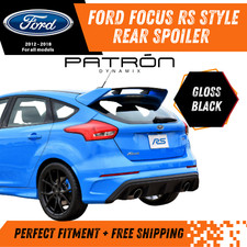 Ford Focus Hatchback RS Style Rear Spoiler Replacement 2012–2018 Gloss Black UK