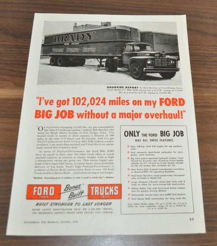 1949 ford truck ad - f-7, brady