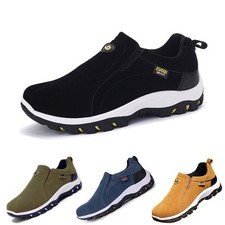 Mens Slip on Sport Shoes Outdoor Loafers Casual Walking Sneakers Trainers Hiking