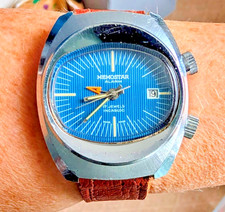 Gents 1970s Swiss SS Memostar Alarm Date 17 Jewels AS 1931 Watch