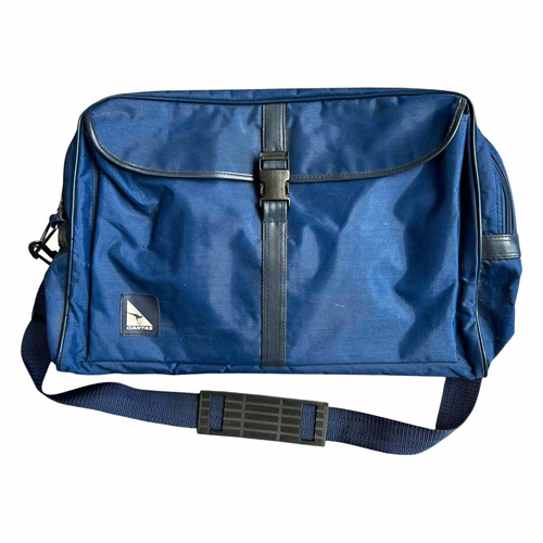 Qantas blue nylon - nylon, canvas