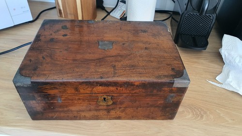 Antique writing slope box - writing,