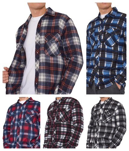 Men checked fleece shirt - men’s,