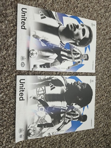 Newcastle united programmes - united,