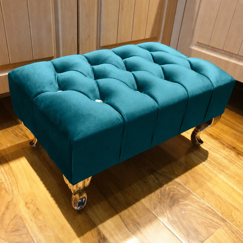 Chesterfield footstool pouffe - footstool,