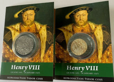 Henry VIII 2 Coin Packs - Groat And Half Angel (Reproduction) High Quality