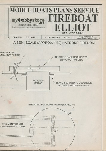 Model boat plans fire - boat,